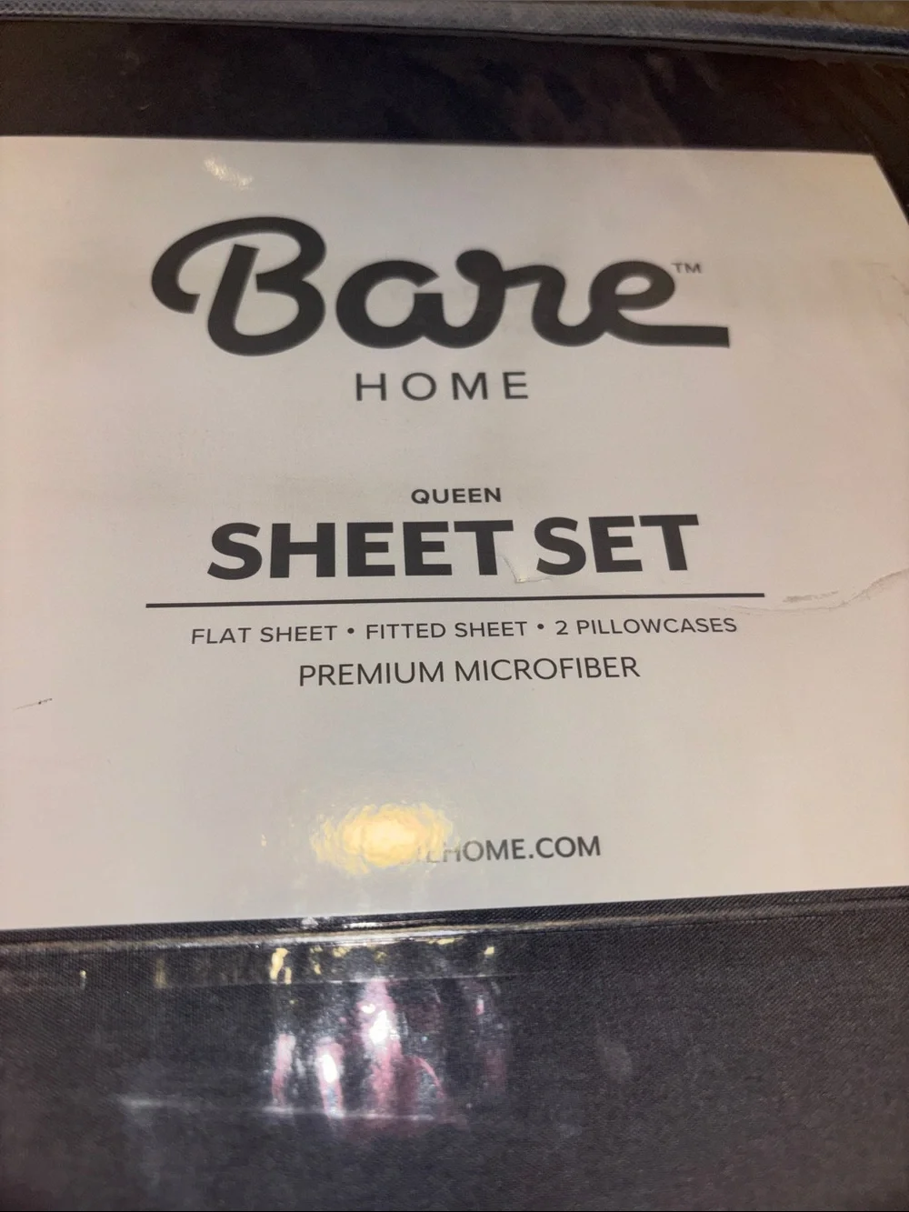 Bare Home Queen Sheet Set in Charcoal Gray premium microfiber